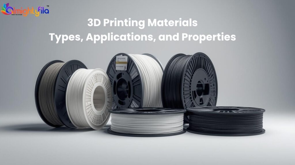 3D Printing Materials: Types, Applications, and Properties